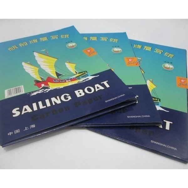 

baru Kertas Karbon Sailing Boat/ Kapal Satu Sisi atk