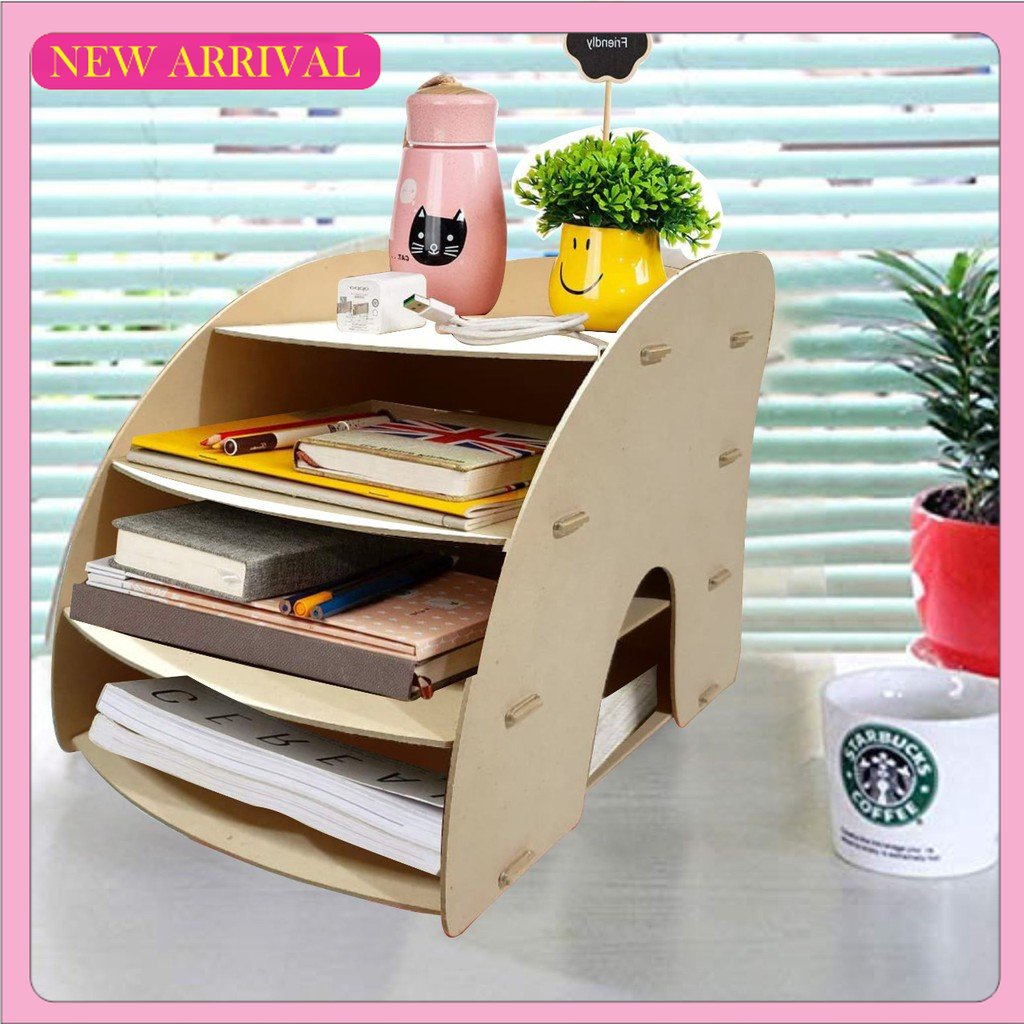 

Murah Rak buku Tempat Kertas Folio Tempat Alat Tulis Stationery Rak Kosmetik Dapur Dokumen Kantor Tray organizer Rak Buku Minimalis Rak Makeup Estetik Baru