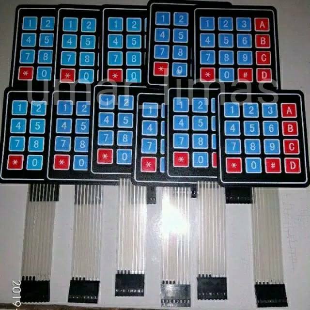 KEYPAD PERTAMINI / Tombol Keypad Pom Mini Original /  Kipet Pertamini Digital / KEYPAD MEMBRANE 4X4 