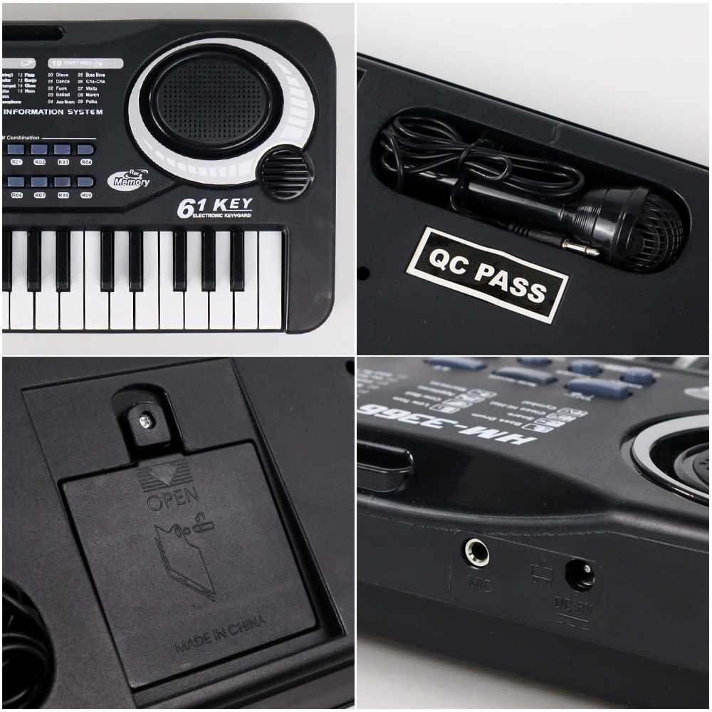 Toddi Digital Electronic Keyboard 61 Keys - MQ-6106