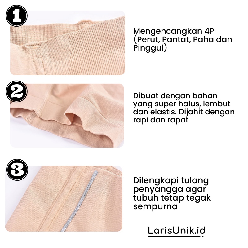 Celana Pelangsing Munafie Fit Shaper Sepaha Celana Dalam Wanita Korset Pembakar Lemak