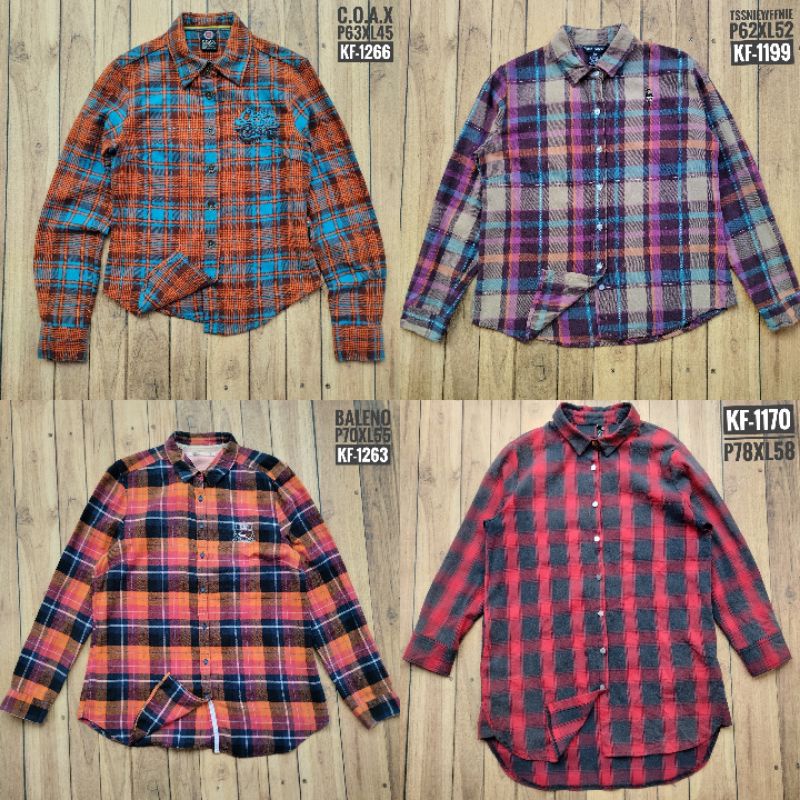 Flanel Cewek Second Brand