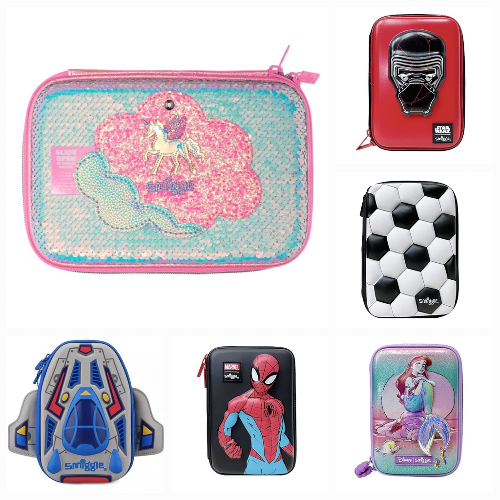 

Pencil Case Smiggle, Space, Mermaid, Bola