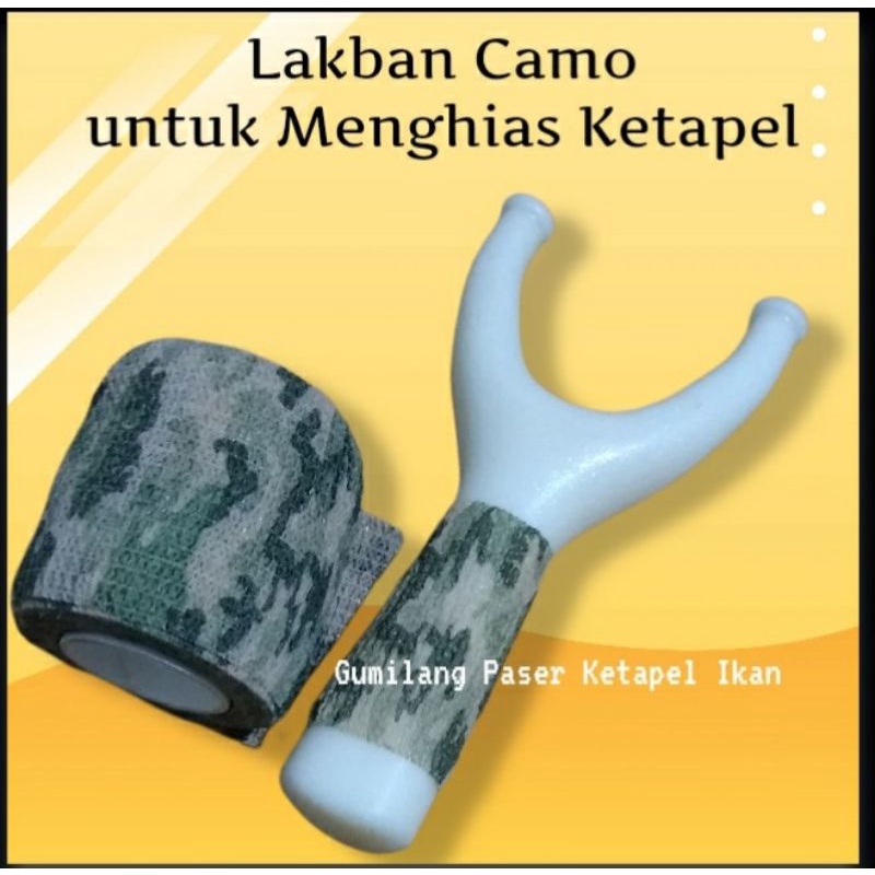 lakban camuflase praktis dan mudah lebar 2,5cm panjang melar 4,5m