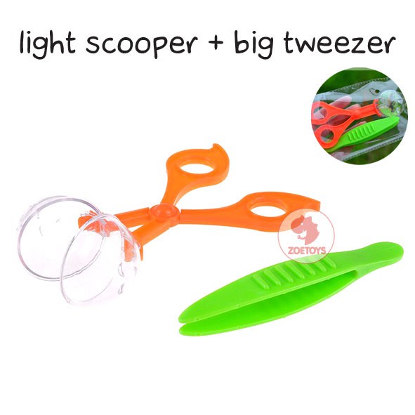 Zoetoys Light Scooper + Big Twezeer | Fine Motor Tool capitan waterbeads penjepit pompom