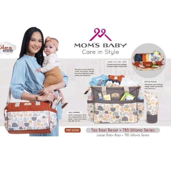 MOMS BABY MBT3050 / Tas Bayi Kecil WILONA SERIES merk MOMS BABY
