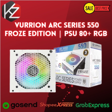 Vurrion ARC Series 550 Froze Edition | PSU 80+ RGB 550W GARANSI RESMI