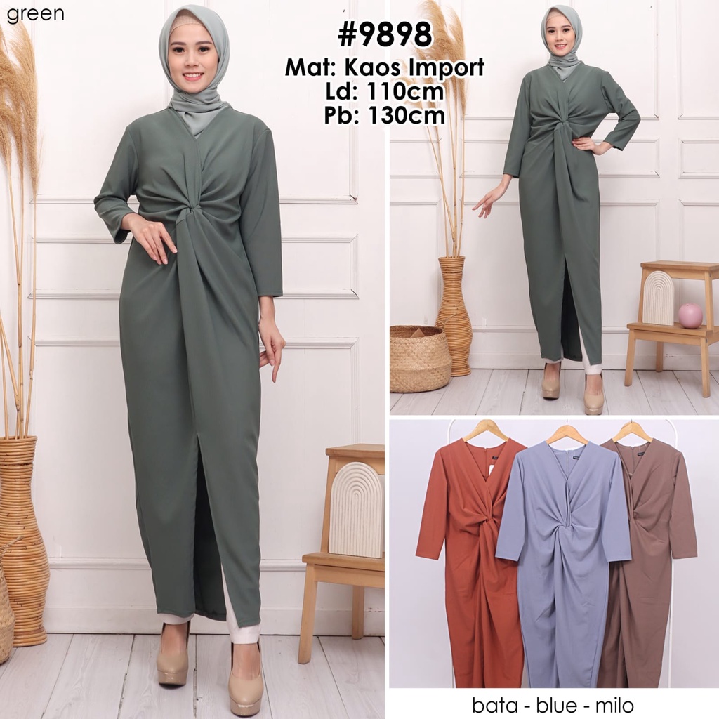 PGMTA - Kaftan ADV 9898 Kaos Import Muslim Fashion Wanita Hijab Terlaris