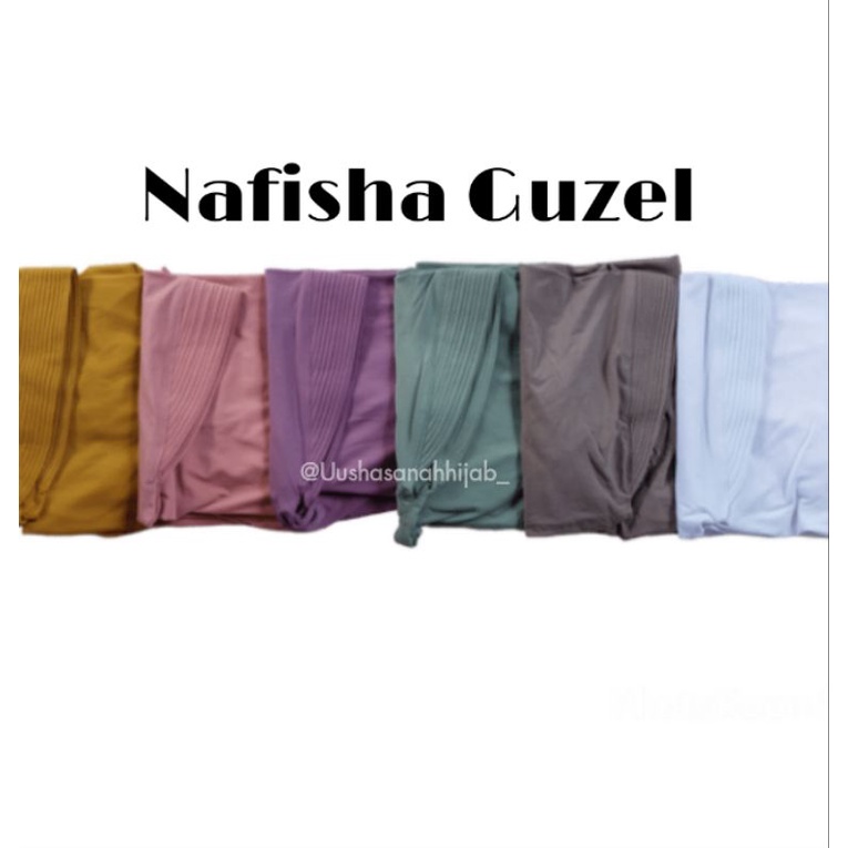 (Ori Nafisha) GUZEL •jilbab instan jersey super•kerudung instan pet list