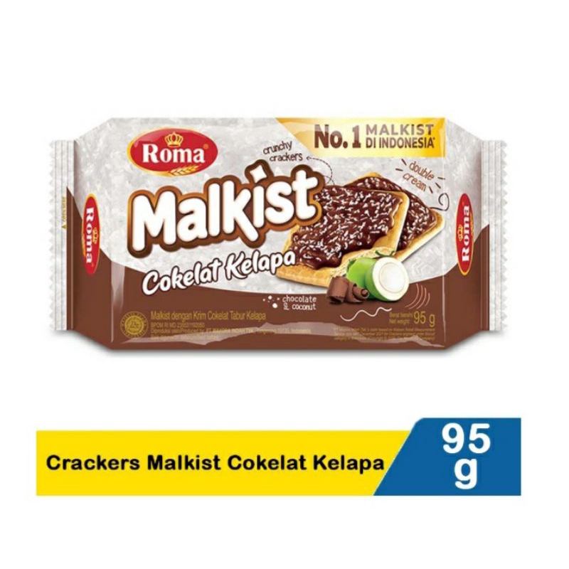 

Roma Malkist Cokelat Kelapa 95g