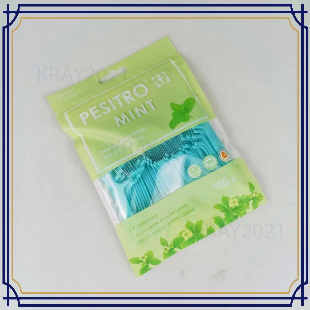 Dental Floss Benang Gigi Pembersih Mint Flavor 100PCS -HL357