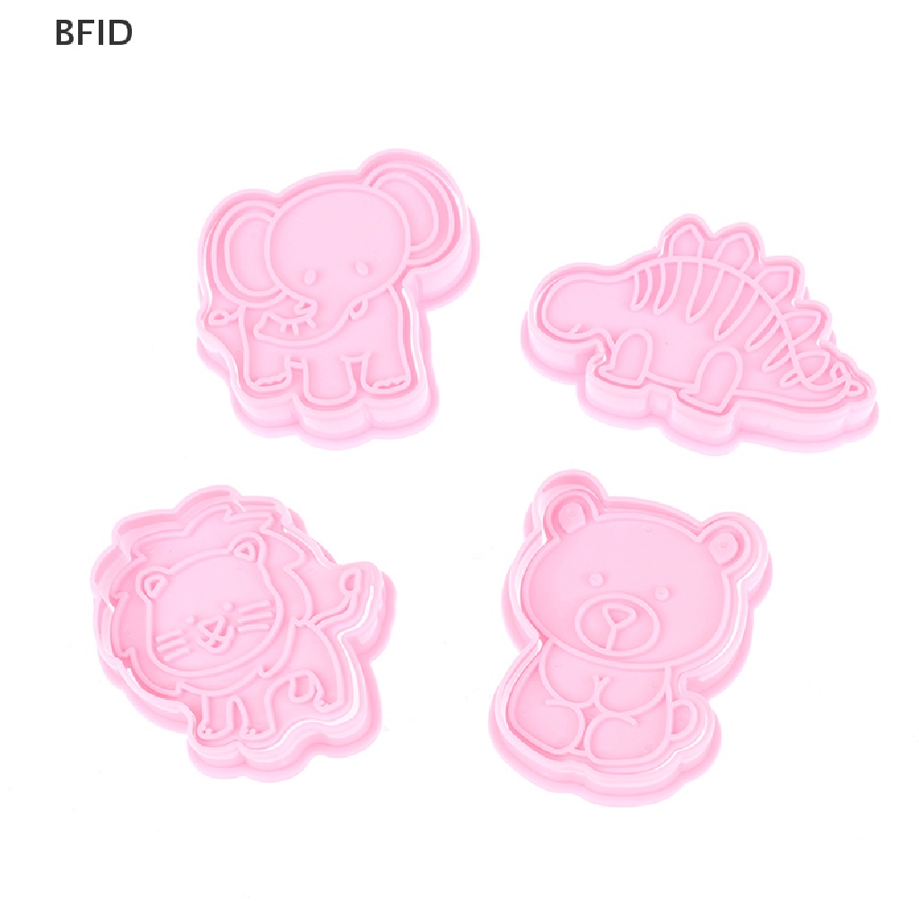 [BFID] 4pcs Cetakan Kue Kering Kartun Cutter Biskuit Cetakan Dinosaurus Lucu Alat Baking [ID]