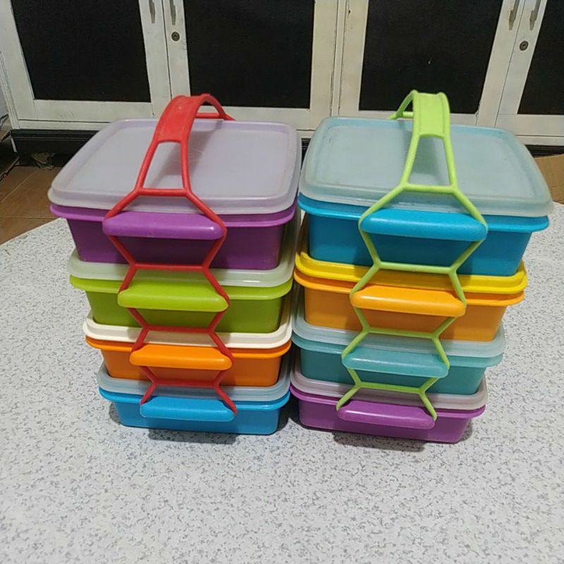 RANTANG 4 SUSUN TUPPERWARE SECOND PRELOVE BEKAS ORIGINAL TUPPERWARE 100%