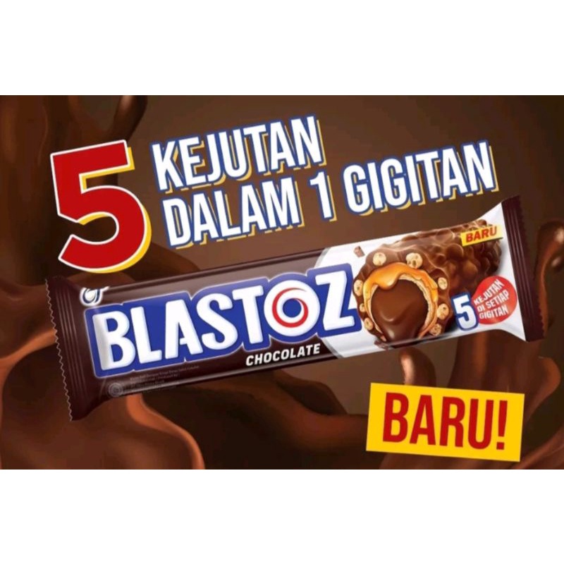 

BLASTOZ - chocolate crispy caramel wafer roll24gr