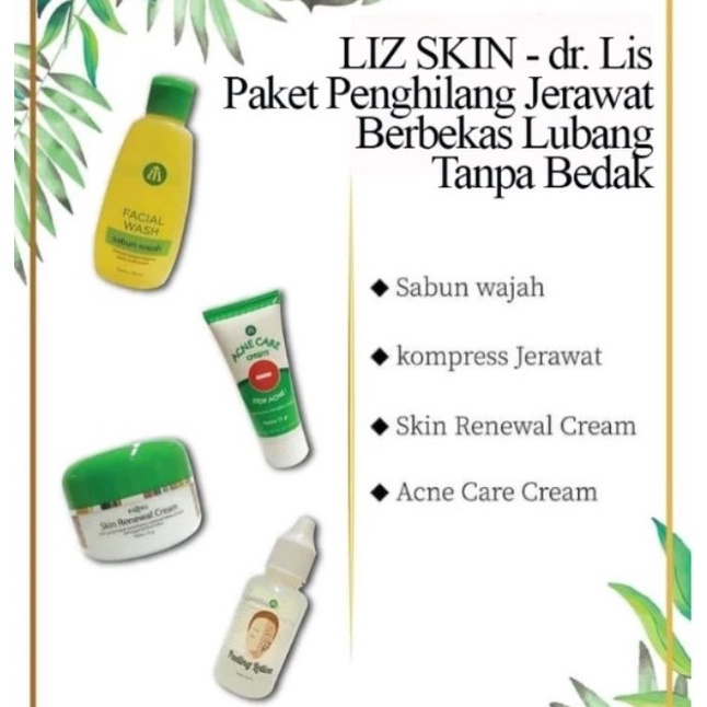 LIZ Skin dr Lis Paket Penghilang Jerawat Berbekas Hitam Tanpa Bedak
