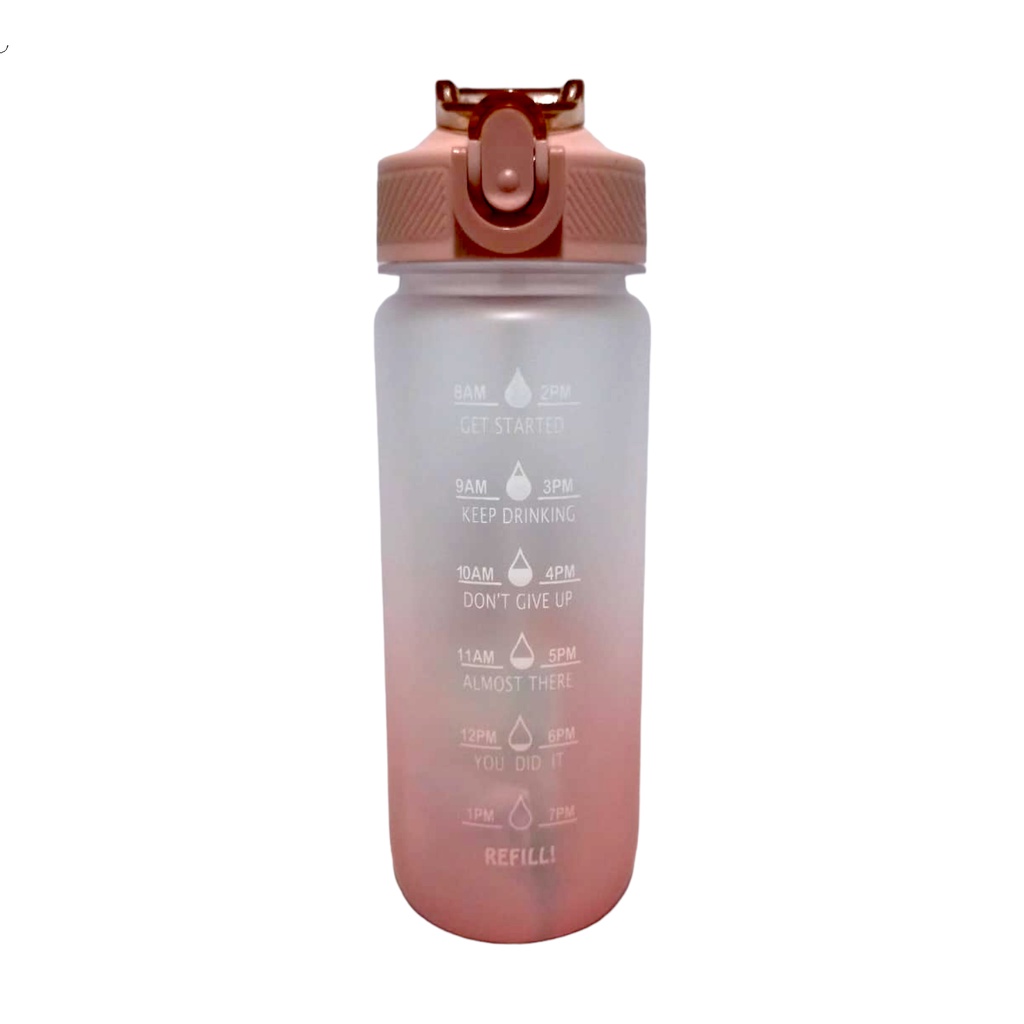 TOKO21GROSIR -- BOTOL MINUM MOTIVASI 700ML WARNA SOFT DOFF KODE ZY 1826