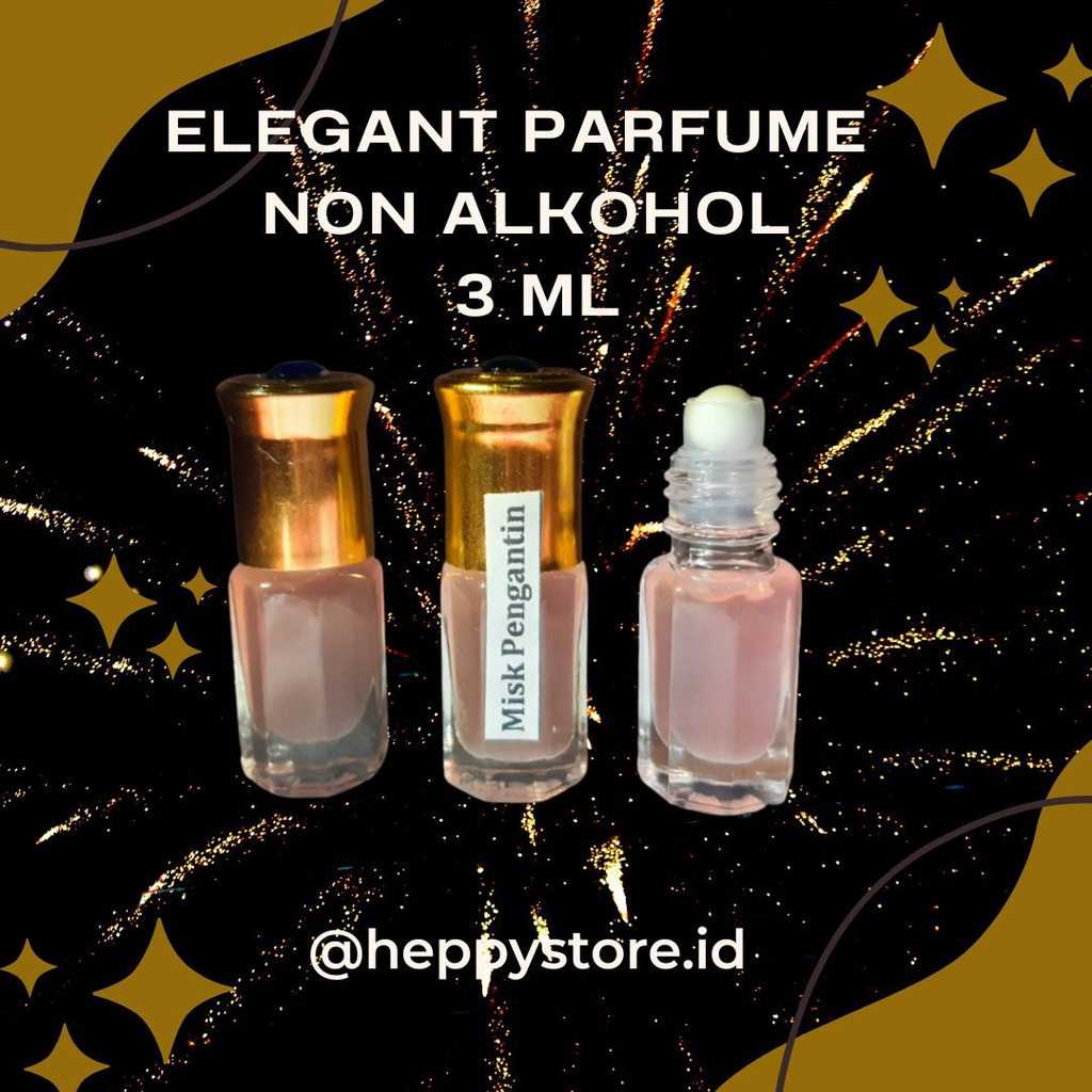 3 ML MISK PENGANTIN MISK WARDAH MUSK ARAB PARFUM NON ALKOHOL PARFUM ARAB MISTAHARA MISK ARAB PARFUM 
