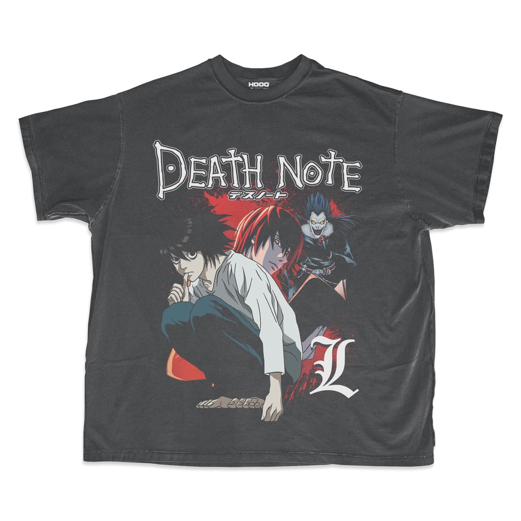 Kaos Death Note Oversize / Death Note T-shirt / Kaos anime