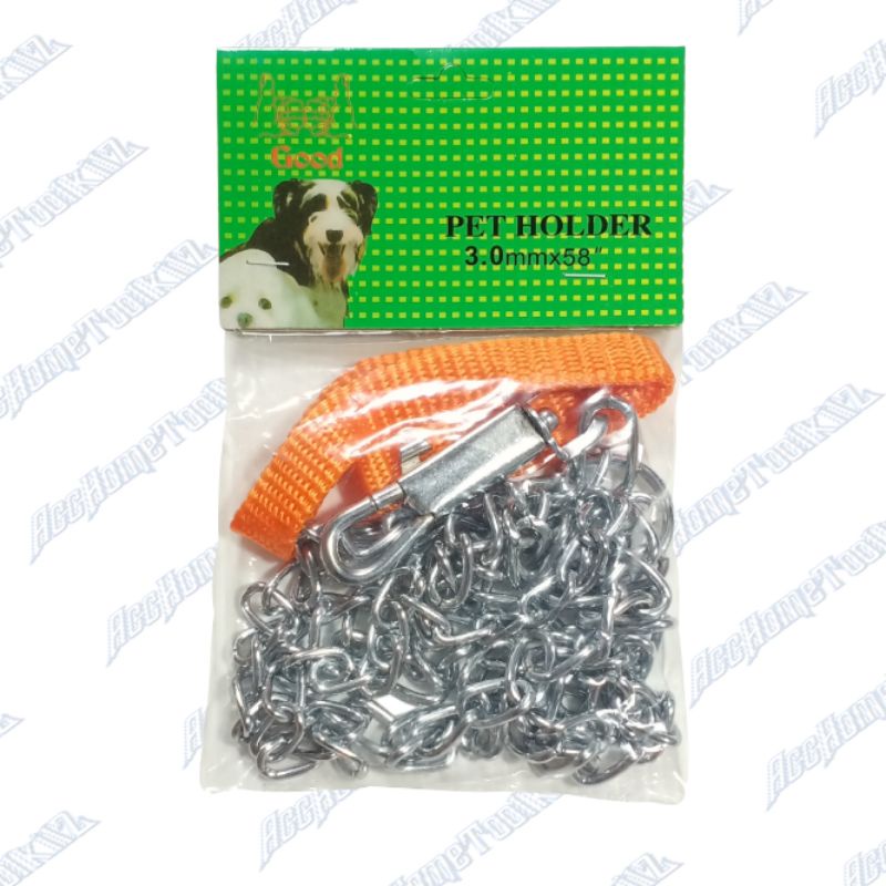 Rantai Anjing Dog 3 &quot; / Tali kalung Besi Stainless Tuntun Hewan Binatang Periharaan / Rantai Kaleb 3MM