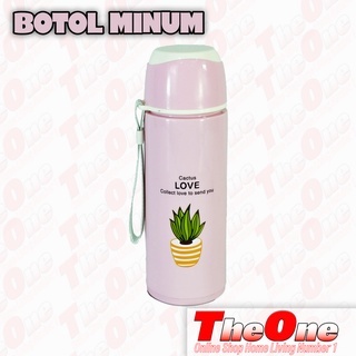 Botol minum kaca/botol minum kaca 400ml/Botol minum kaca 822 tahan panas