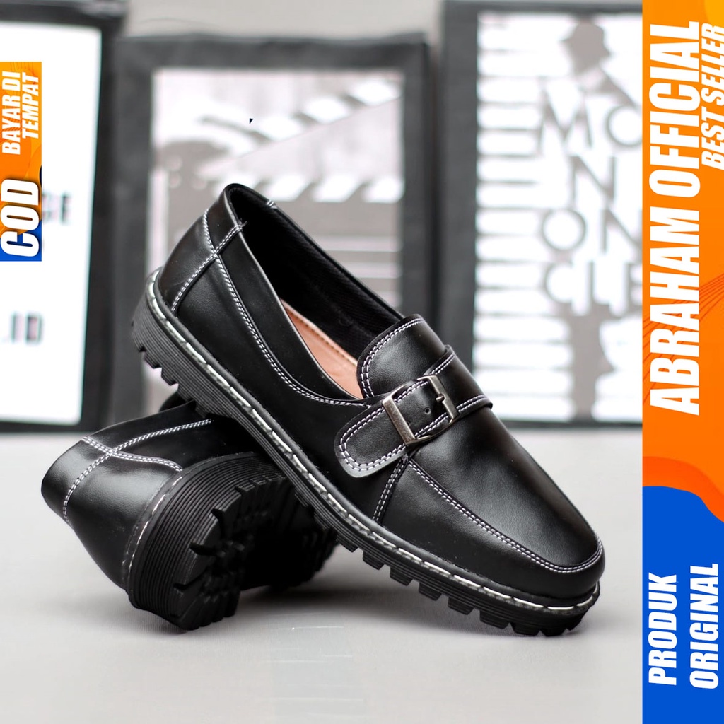 Sepatu Docmart Loafers Formal Pantofel Kerja Pria Abraham VINICIUS