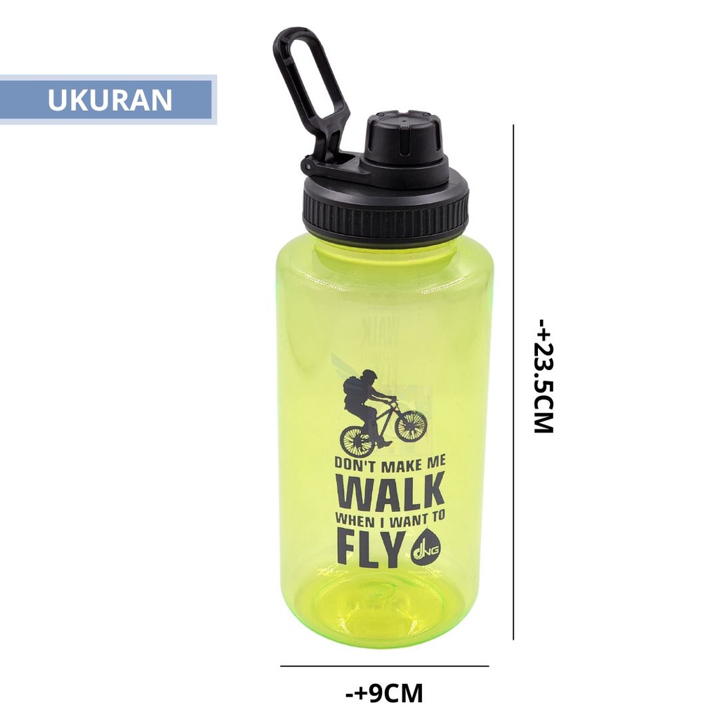 Botol Minum / Tempat Minum / Botol Air NEW Fly to DNG 1000ml BPA FREE FOODGRADE