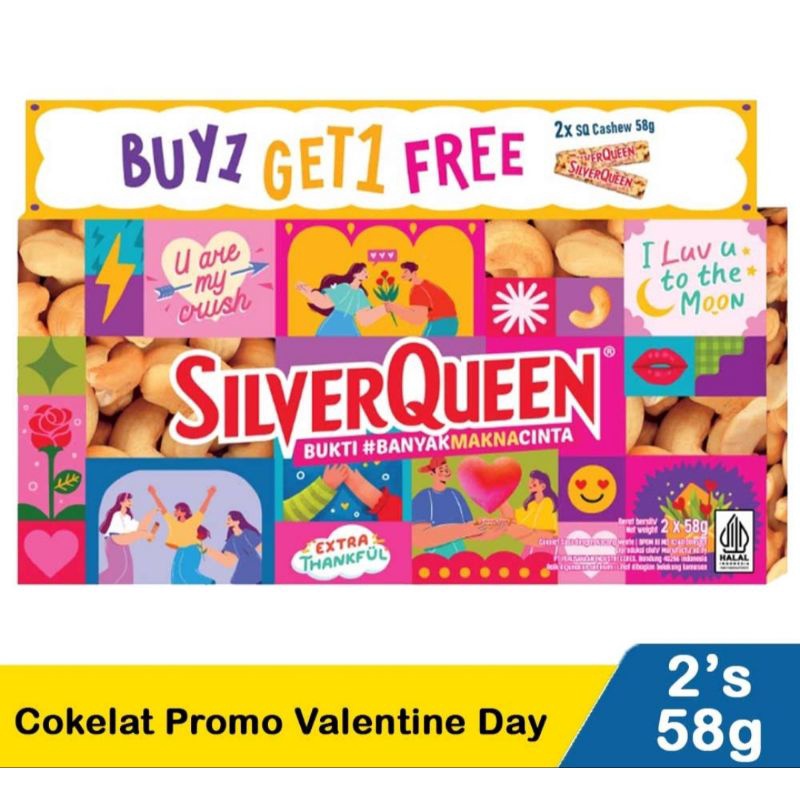 

SILVERQUEEN PROMO VALENTINE BUY 1 GET 1