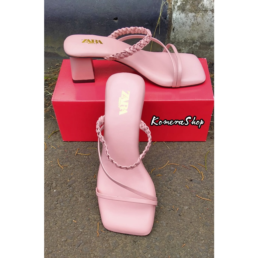 HEELS ZARRA PREMIUM KEPANG SILANG HAK CHUNKY