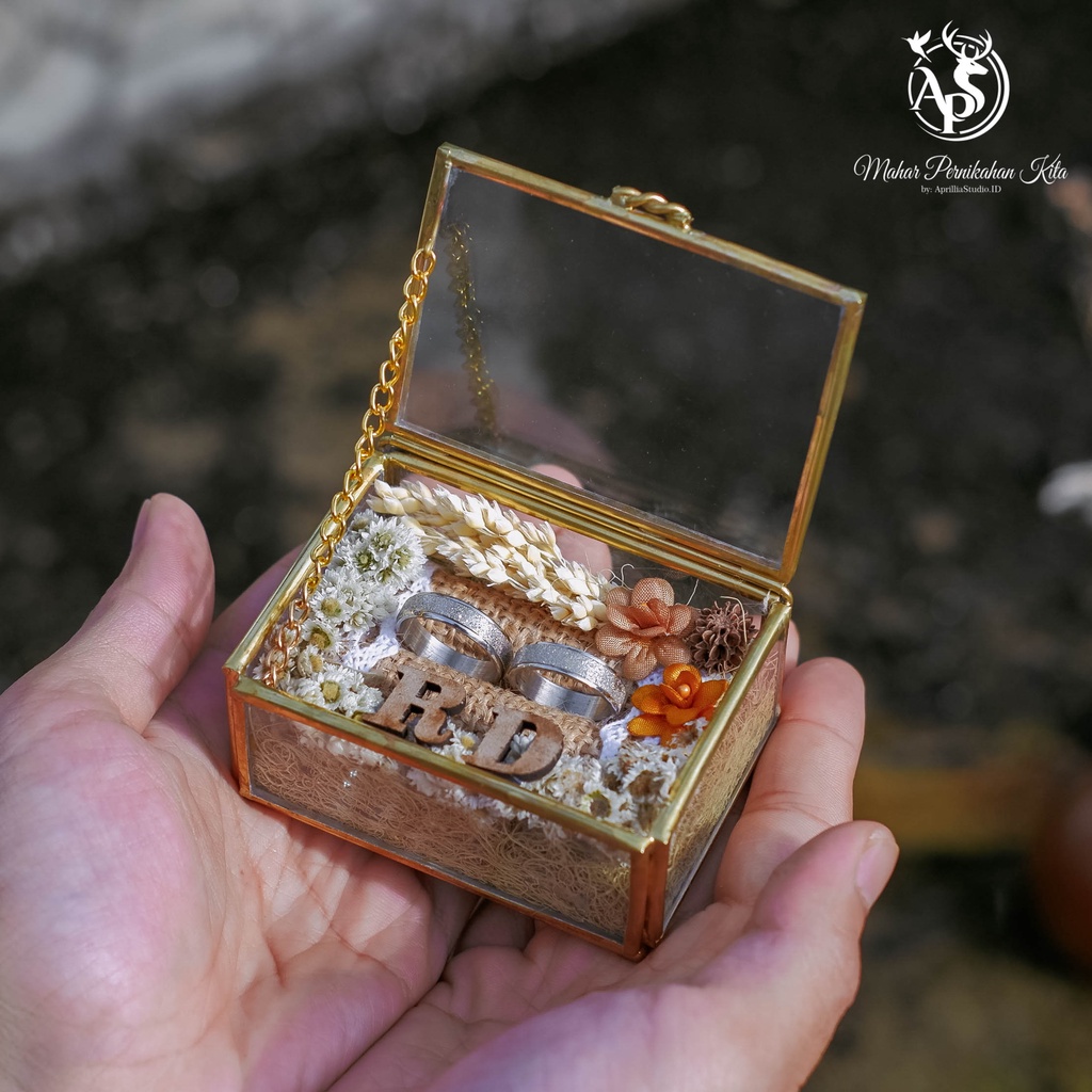 RINGBOX KOTAK CINCIN PERPANS RUSTIC