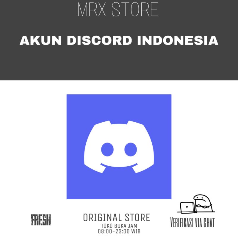 AKUN DISCORD VPA RANDOM FRESH
