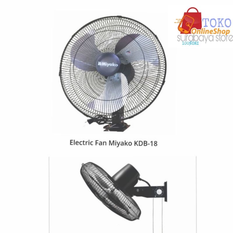 wallfan kipas angin dinding 18 inch MIYAKO KDB18