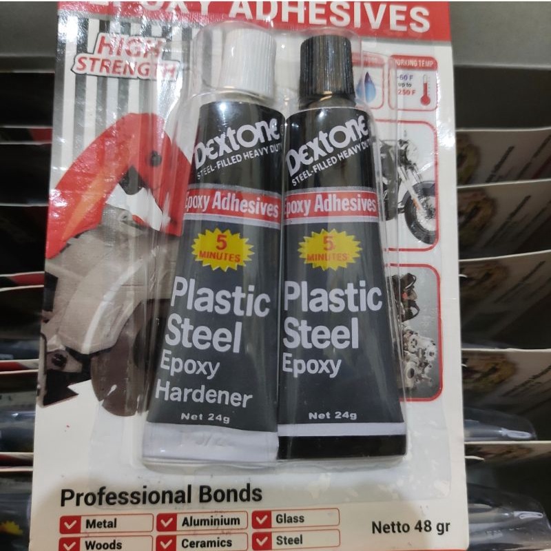 

Lem Dextone 5 menit / lem Epoxy Kuat serbaguna