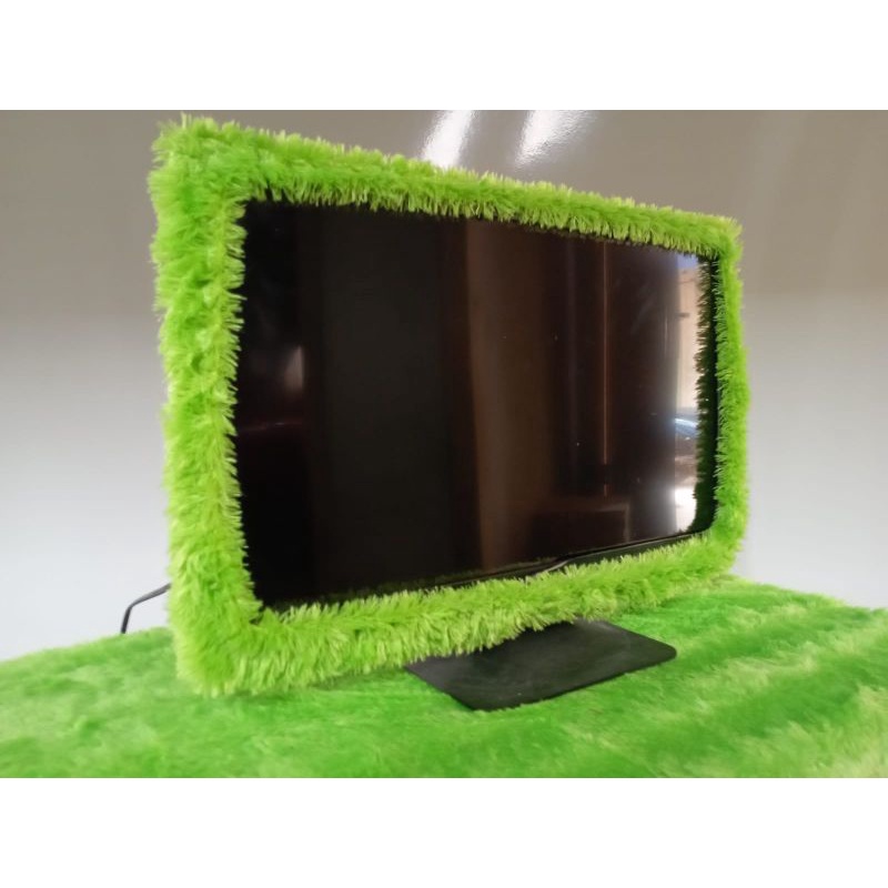 Bando tv Led14-32 inch bulu rasfur polos murah,Sarung pelindung tv LED kotak