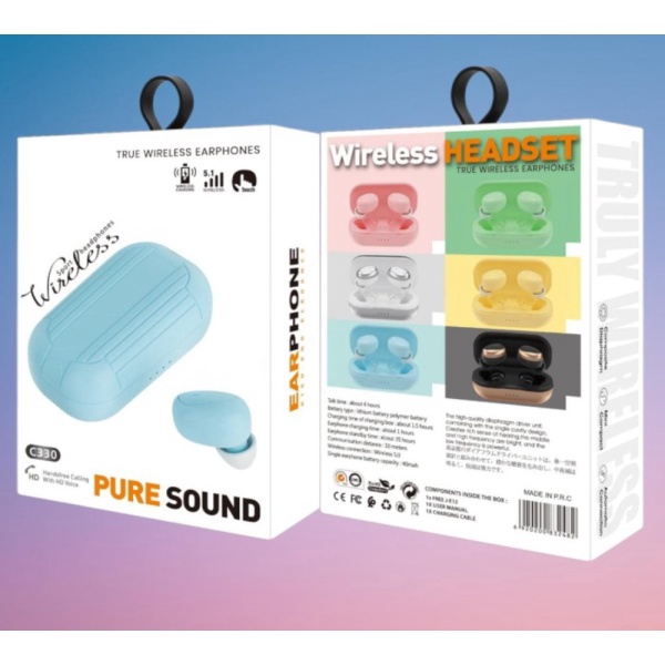 Promo TWS C330 wireless headset TWS headset / TWS Bluetooth Earphone Diskon