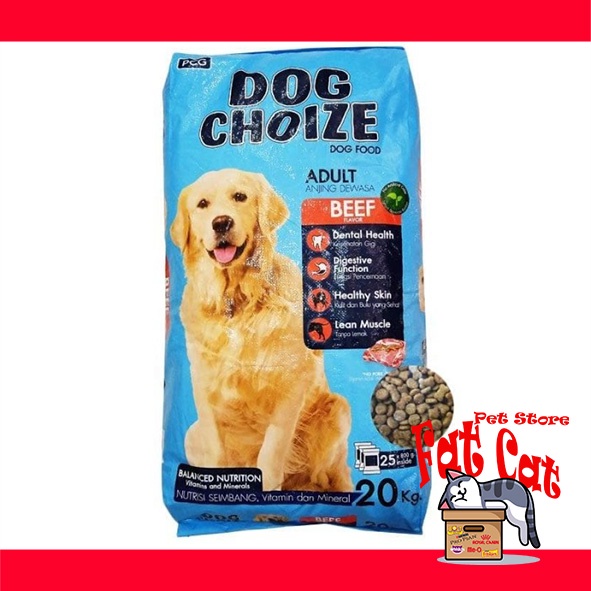 Makanan anjing Dog Choize Beef 20kg