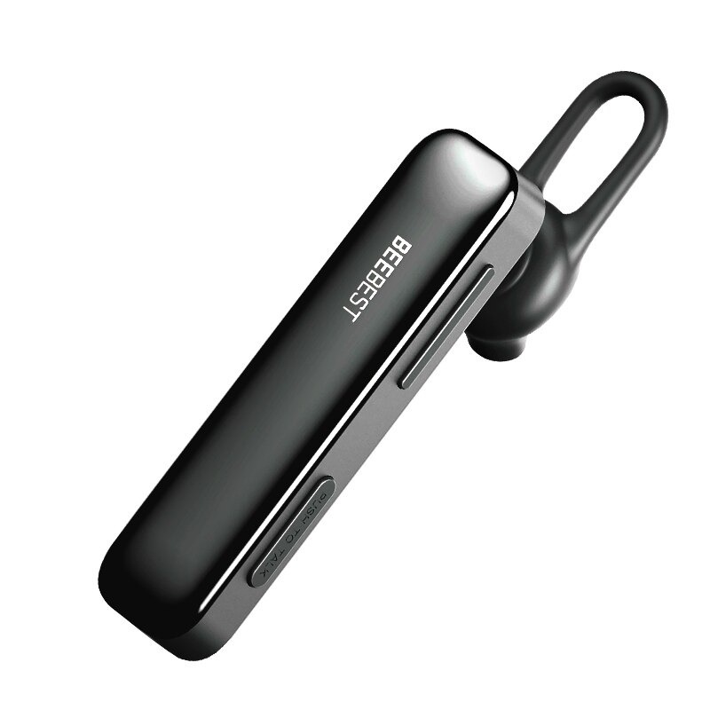 BEEBEST Bluetooth Headset Earphone Wireless Handsfree - 1S - Black