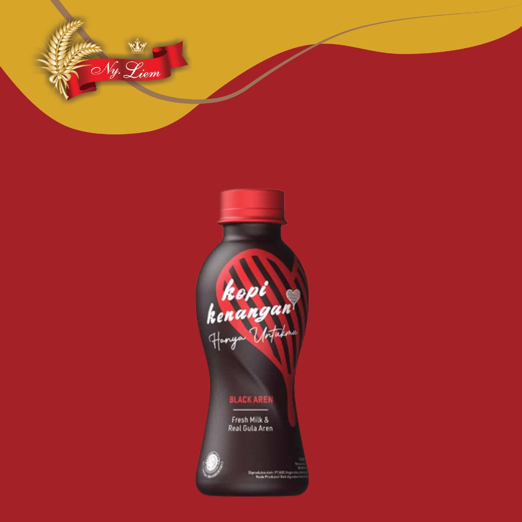 KOPI KENANGAN Black Aren Minuman Kopi Susu Gula Aren 220mL