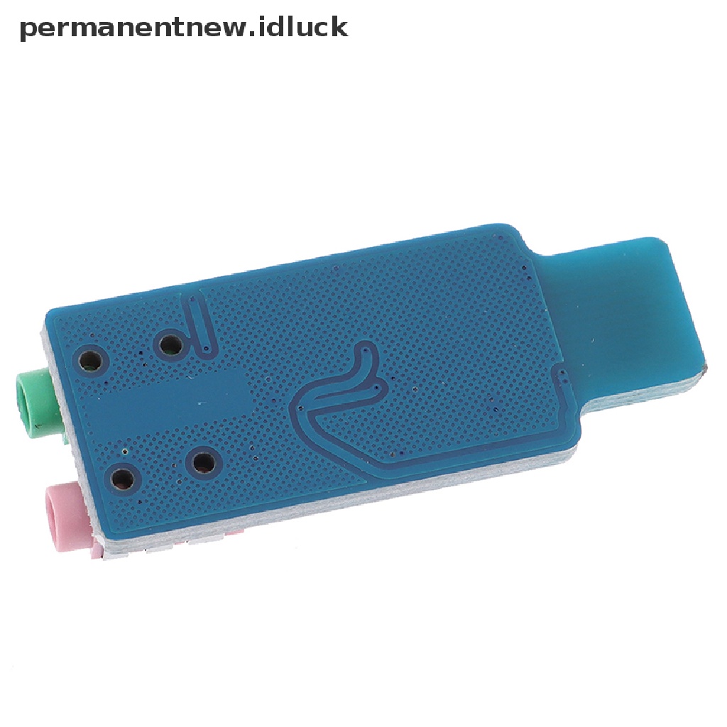 [luckypermanentnew] Cm108 USB Drive Free USB Sound Card Laptop Komputer Modul Kartu Suara Eksternal [ID]