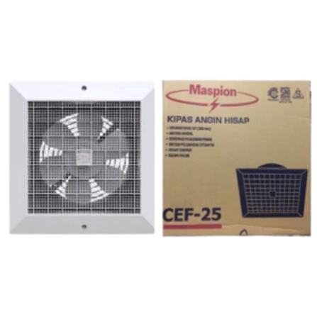 MASPION EXHAUST FAN / HEXOS PLAFON CEF-25 / CEF 25 (10 INCH)