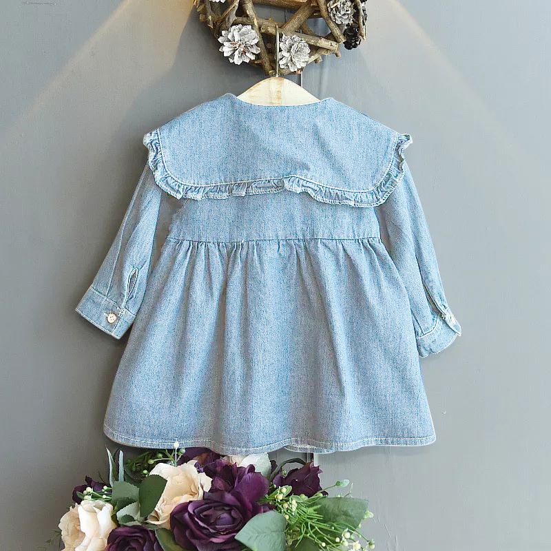 Zahra Dress Anak Perempuan Judith Bahan Jeand | Pakaian Anak Terlaris Usia 2-7 Tahun