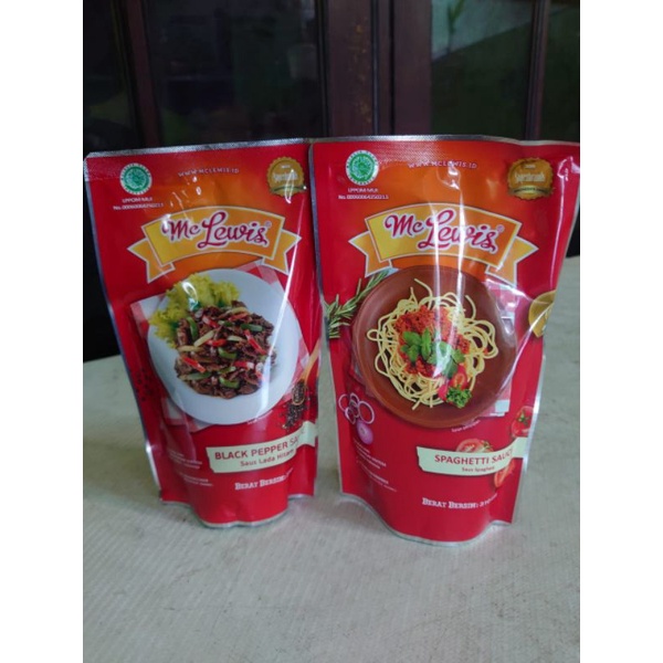 

Saus spaghetti blackpepper BBQ 310g mc lewis