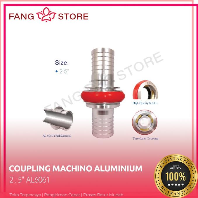 Coupling Nozzle Aluminium 2.5 Inch Machino Kopling Selang Pemadam