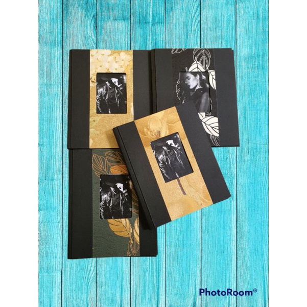 Album foto magnetik 10 sheet Hitam Murah Bagus Mb Medium Motif Lubang