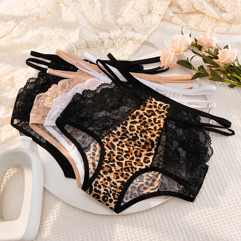 Violetfire Celana dalam Wanita Bahan Lembut Pakaian dalam Renda halus 2/C256
