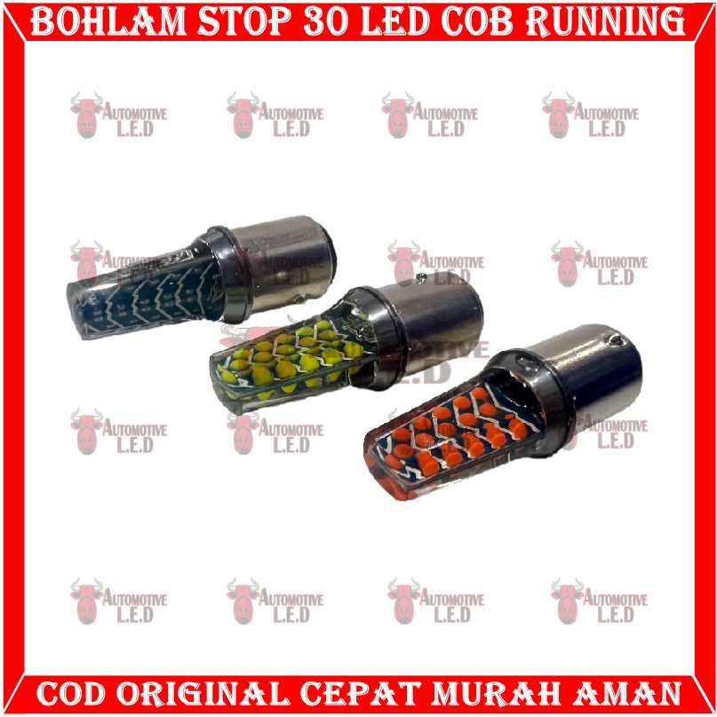 ORIGINAL JELLY L LAMPU REM MOTOR 30 LED RUNNING COB JELLY | BOHLAM STOP MOTOR 30 LED RUNNING JELLY DAN KEDIP