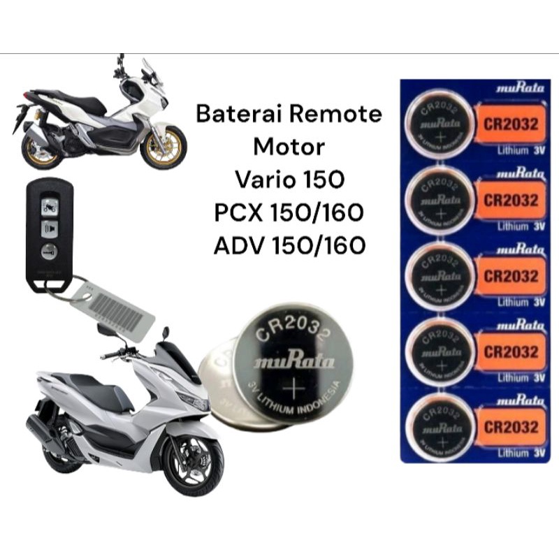 Baterai CR2032 Murata Untuk Remote Motor PCX 150 / ADV 160 / Vario 150