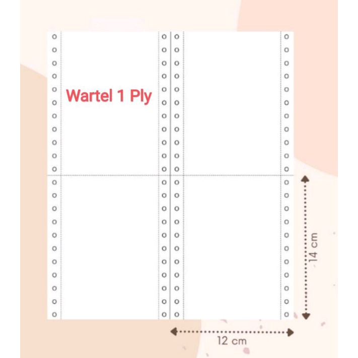 

Kertas Continuous Form - ukuran wartel