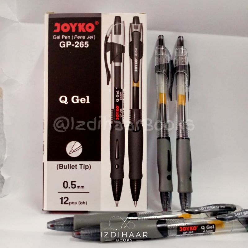 Bolpoin Gel Pen Joyko GP-265 Q GEL 0,5mm Hitam