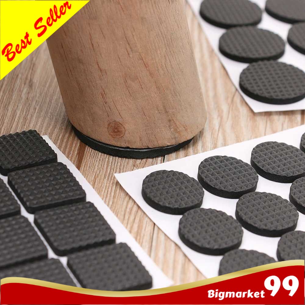 Jual Alas Kaki Meja Lemari Kulkas Anti Slip EVA Pad Model Kotak 4 PCS