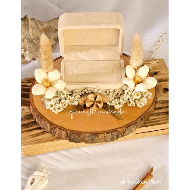 KOTAK BOX CINCIN RUSTIC BOX RING TUNANGAN RING BOX LAMARAN RING BOX SESERAHAN